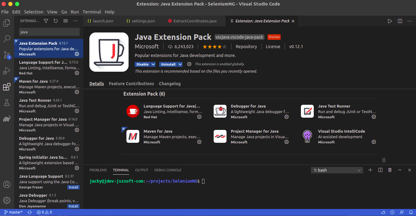 java extension